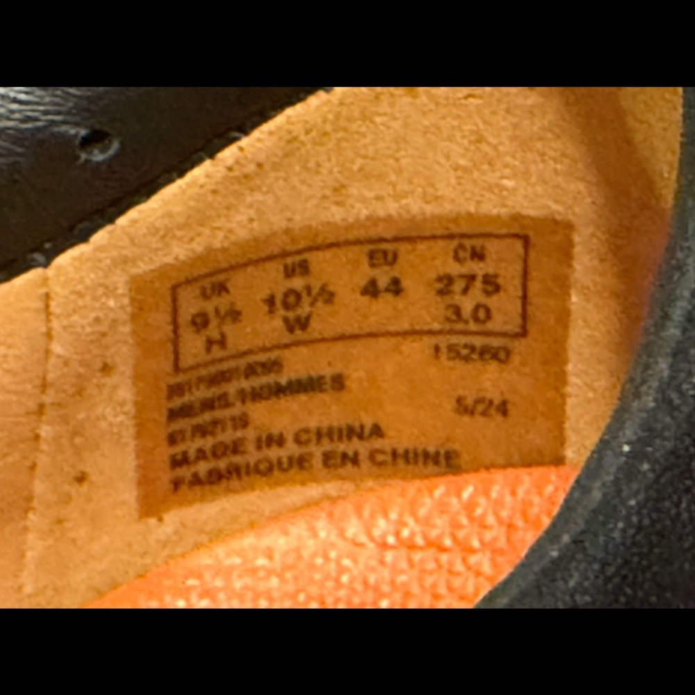 Clarks Un Kendric Way Leather Dress Shoes Black Mens 10.5W (Wide) - Picture 11 of 16